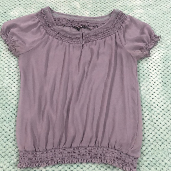 Express Gray Ruffle Blouse! - Picture 2 of 6